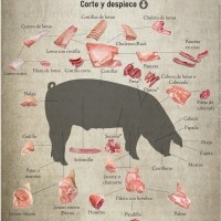 Carne de cerdo corte y despiece.